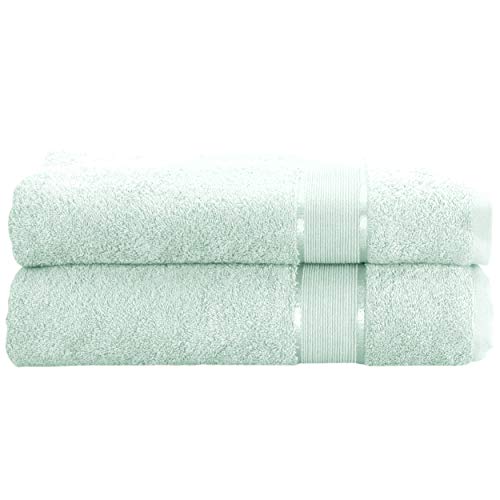 2er Set Gästetuch Handtuch Duschtuch Badetuch Saunatuch Frottee Baumwolle 500gsm, Größe:Waschhandschuh 15x21cm, Farbe:Hell Mint von Mixibaby