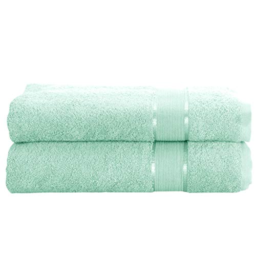 Mixibaby 2er Set Gästetuch Handtuch Duschtuch Badetuch Saunatuch Frottee Baumwolle 500gsm, Größe:Waschhandschuh 15x21cm, Farbe:Mint von Mixibaby