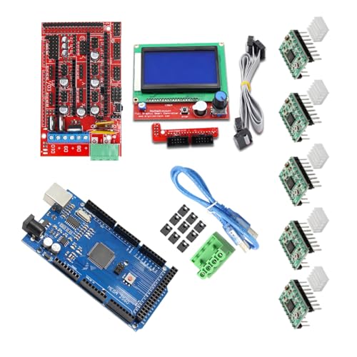 Mllepjdh 3D Drucker Kit Mega2560R3 + Ramps 1.4 Controller + 12864 LCD + A4988 Schritttreiber. 3D Drucker Kit A4988 Schritttreiber Modul LCD Steuerung von Mllepjdh