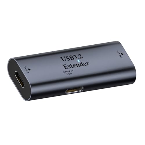 Typ C/USB 3.2 Extender mit 15 W Typ-C-Schnittstellen, unterstützt Datenladung für Kameras, Drucker, Tastaturen, Kamera-Extender von Mllepjdh