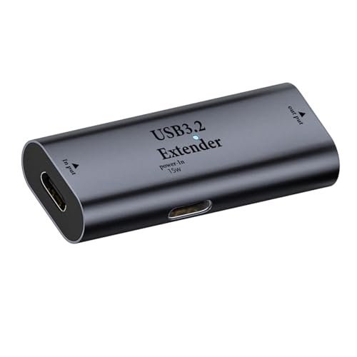 Typ C/USB 3.2 Extender mit 15 W Typ-C-Schnittstellen, unterstützt Datenladung für Kameras, Drucker, Tastaturen, Kamera-Extender von Mllepjdh