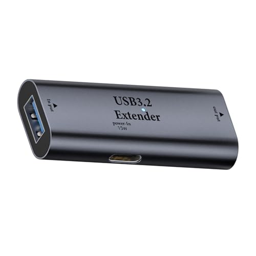 Typ C/USB 3.2 Extender mit 15 W Typ-C-Schnittstellen, unterstützt Datenladung für Kameras, Drucker, Tastaturen, Kamera-Extender von Mllepjdh