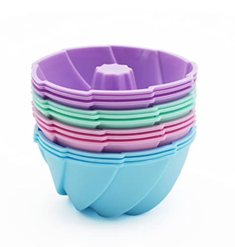 Mlying Mini Gugelhupfform Silikon 12 Stück Gugelhupf Backform Wiederverwendbare Muffinförmchen Cupcake Klein Kuchenform Mini Gugelhupf Ø 6,5cm, Höhe 3,5 cm Mlying Mini Gugelhupfform Silikon 12 Stück Gugelhupf Backform Wiederverwendbare Muffinförmchen Cupcake Klein Kuchenform Mini Gugelhupf Ø 6,5cm, Höhe 3,5 cm von Mlying
