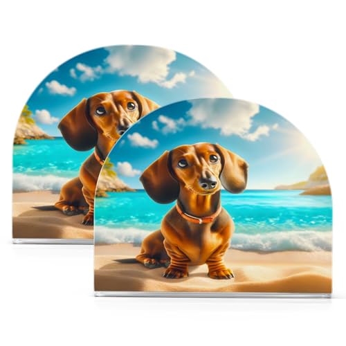 Serviettenhalter Hund Strand Sommer Tisch Papierservietten Halter Acryl Taschentuchspender Küche Esszimmer Party 2 Stück Serviettenhalter Hund Strand Sommer Tisch Papierservietten Halter Acryl Taschentuchspender Küche Esszimmer Party 2 Stück von Mnsruu