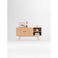 Kommode Ganz Aus Massivem Eichenholz, Sideboard, Modern Lowboard von MoWoodworkStore