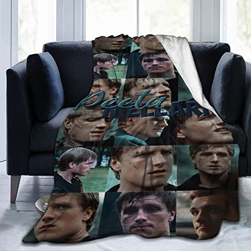 Josh Star Hutcherson Decke, warme, leichte und ultraweiche Flanell-Fleecedecke, Anti-Pilling-Plüschdecke für Bett, Couch, Sofa, Bettwäsche-Dekoration, 127 x 101 cm von Mobili