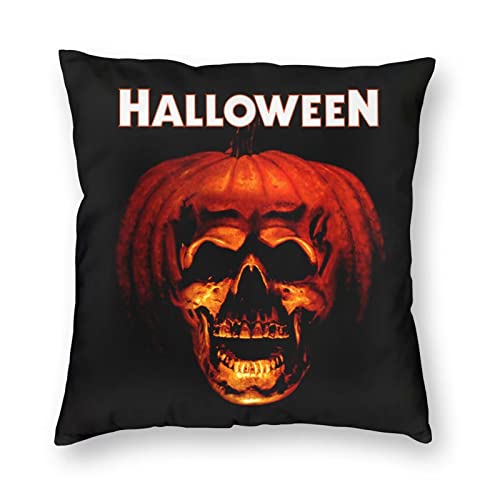 Michael-Myers Halloween Dekorationen Kissenbezug Horror Movie Throw Pillow Covers Home Decor Kissenbezug für Sofa Couch 45,7 x 45,7 cm von Moc.Deamiarr