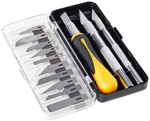 Modelcraft Präzision Craft Messer-Set, Black, 16-Teilig von Modelcraft