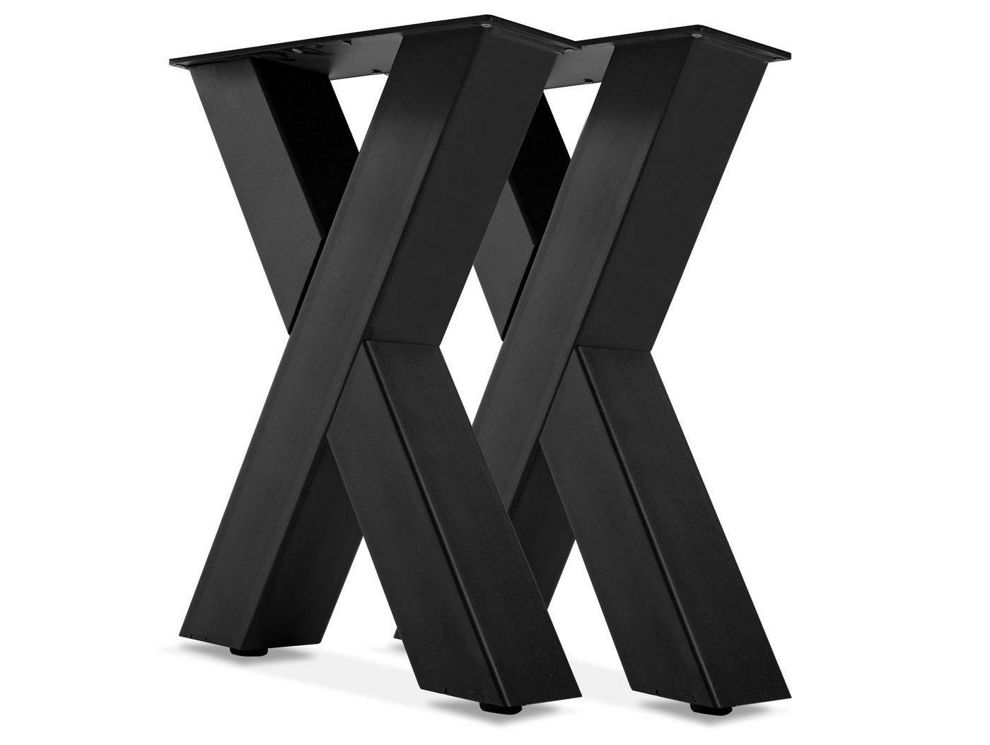 Moebel-Eins Sitzbank, 1 PAAR X-Beine für Bank, 46x40 cm, Material Stahl, schwarz von Moebel-Eins