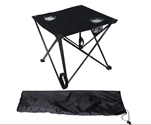 Möbelbörse Campingtisch faltbar mit 2 Getränkehalter Klapptisch Falttisch Gartentisch Tisch Schwarz Möbelbörse Campingtisch faltbar mit 2 Getränkehalter Klapptisch Falttisch Gartentisch Tisch Schwarz von Möbelbörse