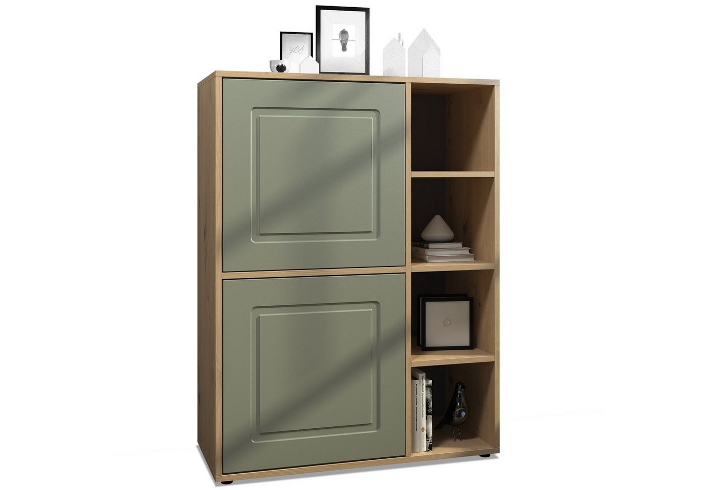 Möbelhandel Klipenstein Highboard NOAH V1, Kommode Schrank Landhaus, Korpus Eiche Artisan von Möbelhandel Klipenstein