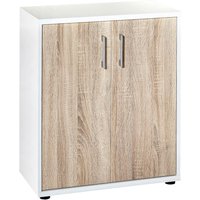 Aktenschrank Serie 200 perlweiß Eiche Sonoma Nachbildung B/H/T: ca. 65,1x77,3x34,5 cm von Möbelpartner