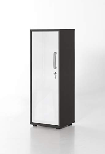 Möbelpartner Aktenschrank Lola 143198 anthrazit/lichtweiß glanz, 39,3 x 34,5 x 110,9 cm von Möbelpartner