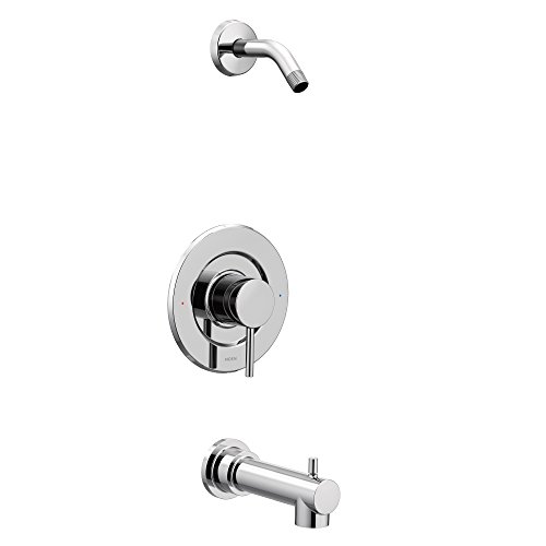 Moen T2193NH Align Posi-Temp Pressure Balancing Modern Tub and Shower Trim Kit Without Showerhead Valve Required, Chrome, 0.5 von Moen