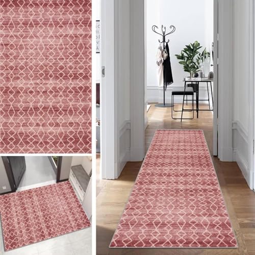 Abstrakt Rot Läufer Flur Lang Küche Schlafzimmer rutschfest Waschbar 80x160cm Vintage Teppich Läufer Dauerhaft Läuferteppich KüchenLäufer Korridor Polyester Anpassbar Meterware Abstrakt Rot Läufer Flur Lang Küche Schlafzimmer rutschfest Waschbar 80x160cm Vintage Teppich Läufer Dauerhaft Läuferteppich KüchenLäufer Korridor Polyester Anpassbar Meterware von Mogetal