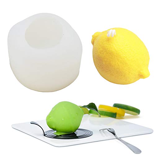 Silikonform für selbstgemachte Seife, 3D Zitrone, für selbstgemachte Seife, Limette, Schokolade, Mousse, Kuchen, Gebäck, Backform, Kerze, Lotion, Bar, Badebombe, Gips, Paris von MoldFun