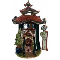 Blue Sky Keramik Skulptur Cottage Figur Happy Dragon Restaurant Kerze Reis von MommaofThreeMonkeys