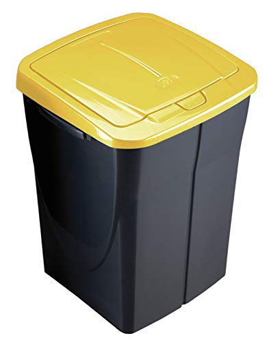 Mondex Müllsortierer 45 Liter mit gelbem Deckel von M-Home