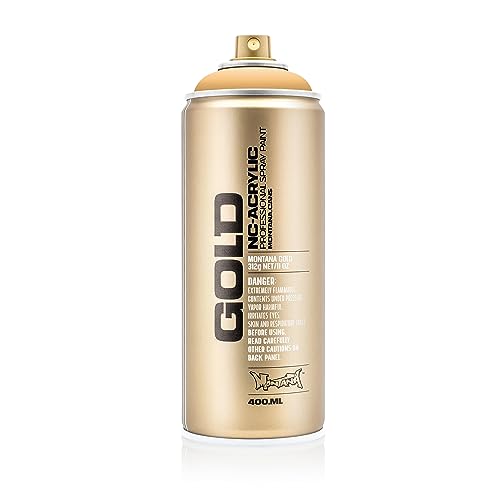 Montana Cans 284229 Spray Dose Gold, Gld400, 2020, 400 ml, Creme Orange von Montana