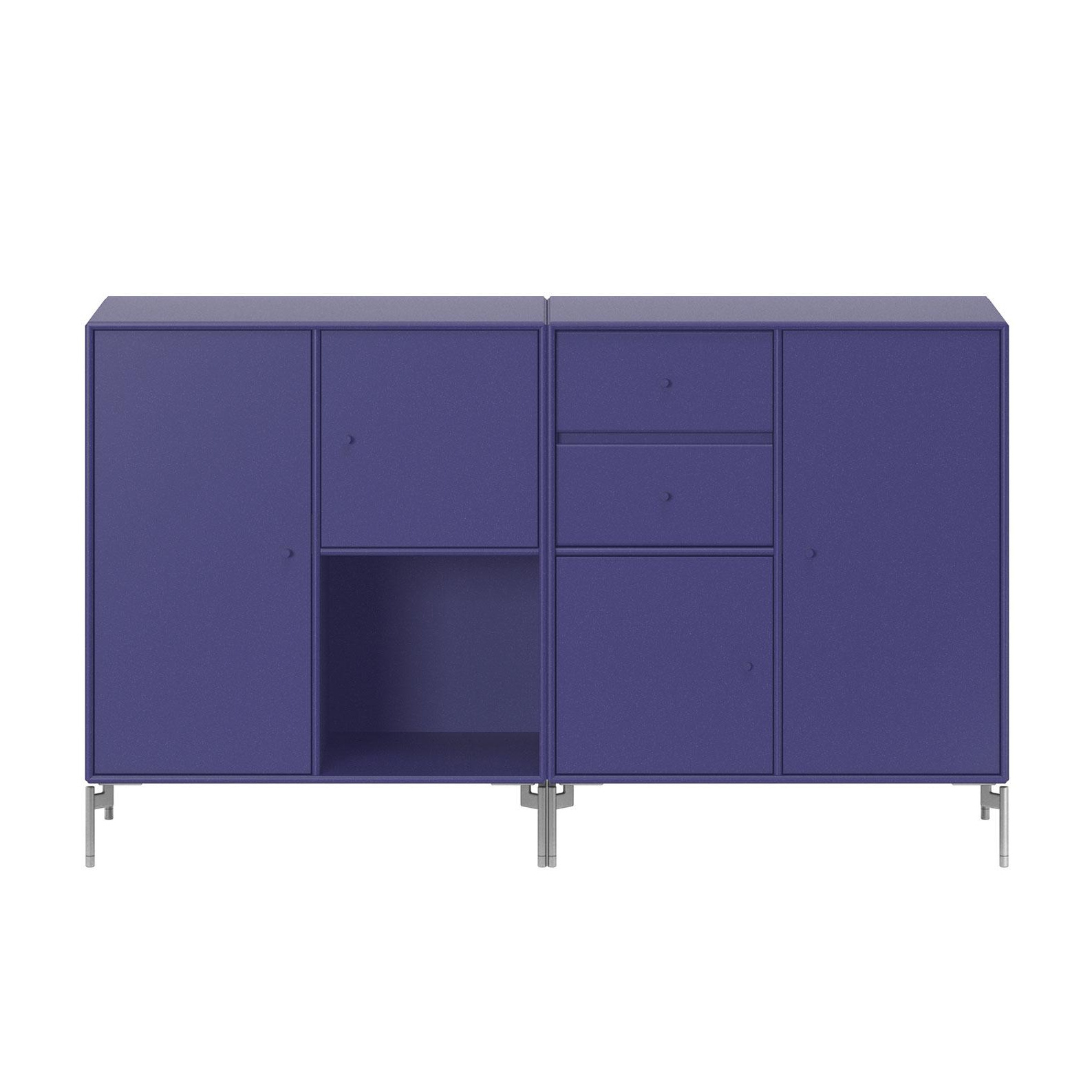 Montana - Couple Sideboard 139,2x82,2x38cm - monarch 135/lackiert/LxBxH 139,2x82,2x38cm/Beine MB126 Chrome von Montana