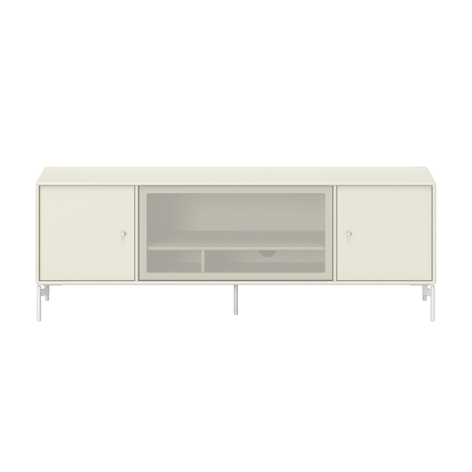 Montana - Octave III TV Lowboard 138x48x30cm - vanilla 150/lackiert/BxHxT 138x48x30cm/Beine MB126 Snow von Montana