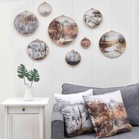 Geheimnisse Der Natur, Wanddekor, Wandbehang, Stickereikunst, Über Dem Bett Hängend, Handgefertigtes Wohngeschenk, Einweihungsgeschenk, Neues von Montisu