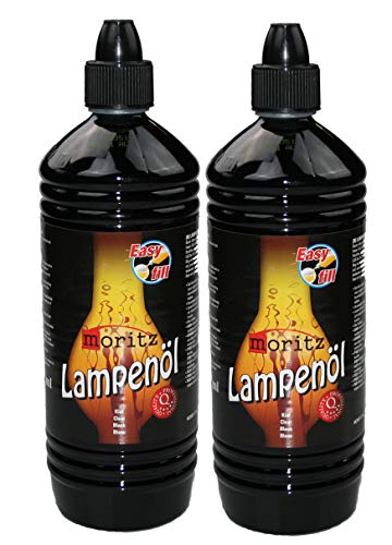 2 Liter Moritz Lampenöl für Öllampen Bambusfackeln Gartenfackel und Wandfackeln von Moritz