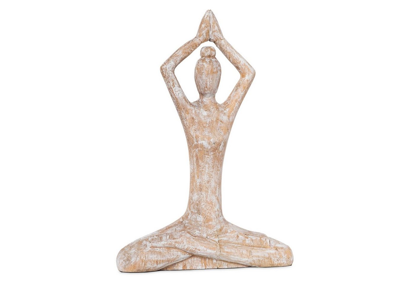 Moritz Skulptur Skulptur Yoga Baum 37x26x8cm, Dekoobjekt Holz, Tischdeko, Fensterdeko, Wanddeko, Holzdeko von Moritz