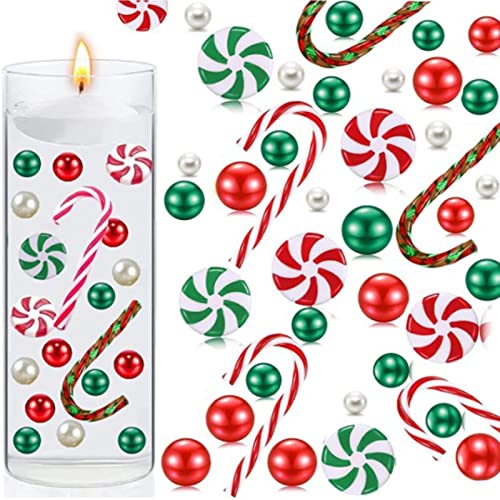 Moslalo 6054 Stück Durchsichtige Wasserperlen | Wasserperle Vasenfüller Dekor | Weihnachts vasen füller Floating Pearls | Schwebende Weihnachtsperlen für Tafelaufsätze (ohne Kerzen/e) von Moslalo