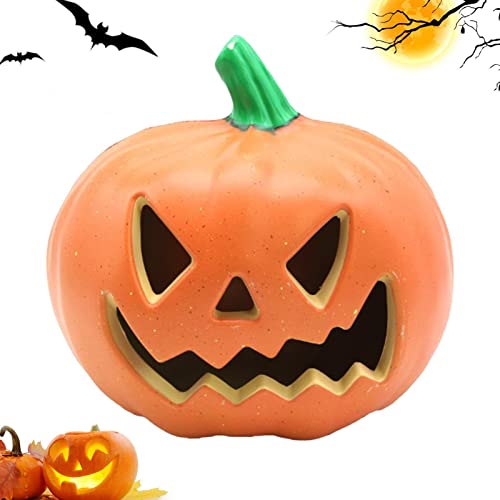 Moslalo Jack O Lantern Kürbis | Leuchtende Laternenkürbisse zum Dekorieren im Freien | Vintage Halloween Pumpkin Dekorationen für Partys, Spukhäuser, Haustür, Hof, Rasen von Moslalo