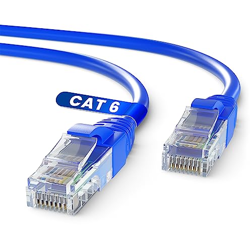 Mr. Tronic 15m Ethernet Netzwerkkabel, Cat 6 LAN Netzwerkkabel mit RJ45 Anschlüssen für schnelle Und zuverlässige Internetverbindung – AWG24-Patchkabel | 1Gbps UTP Cat6 CCA Patchkabel (15 Meter, Blau) von Mr. Tronic