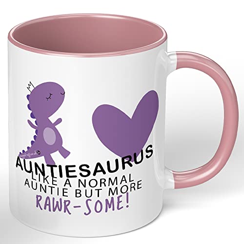 Tasse mit Aufschrift "Auntie", humorvoll, witzig, Geschenk für Freunde, Geburtstag, Weihnachten, Keramiktassen von Mugged Off