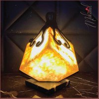 Ocean Wonders | 11, 85 Zoll, Handgefertigte Marmorlampe, Tischnachtlicht, Craft-Nachtlicht, Black Marble Und Polyester Mukemel Designs von Mukemel