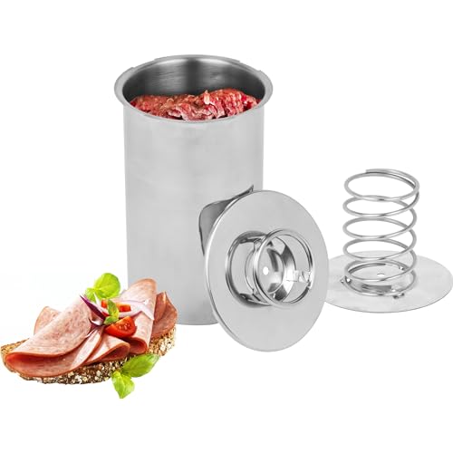 BROWIN® Rostfreier Schinkenkocher Edelstahl 313015 | Schinkernpresse | Schinkenform Kochschinkenform für gesundes hausgemachtes Fleisch Presse von Browin