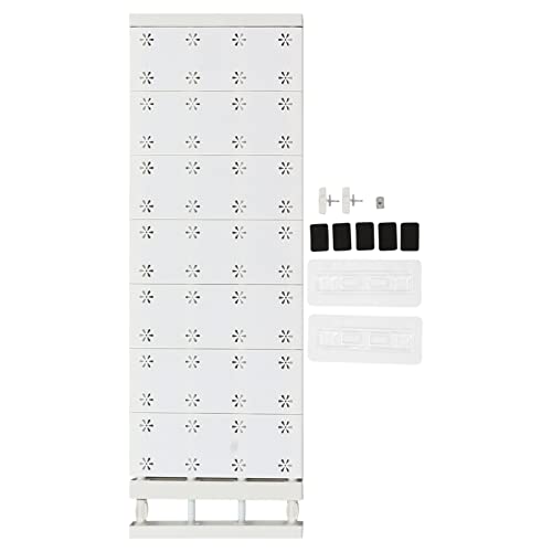 Teleskop-Kleiderschrank-Trennwand, weiß, kein Bohren, Kleiderschrank-Organizer, Erweiterbares Schrank-Spannregal für Schrank, Schuhschrank, Bücherregal, Badezimmer (75-120 cm / 29,5-47,2 Zoll Länge) von Mumusuki