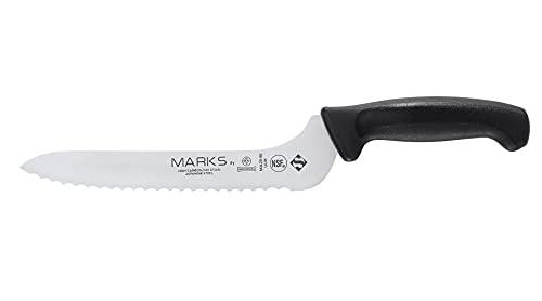 Mundial Marks Series Offset-Brot- oder Sandwichmesser, 22,9 cm, Schwarz von Mundial