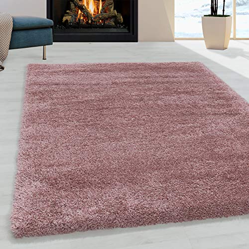 Muratap Pearl Soft Teppich - Hochflor Teppich Extra Weich für Wohnzimmer, Schlafzimmer, Kinderzimmer, Flur Moderner Deko - Große: 140x200 cm - Farbe: Rosa von Muratap