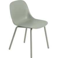 Outdoor Stuhl Fiber Side Chair dusty green von Muuto