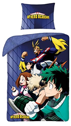 My Hero Academia Bettwäsche, 100% Baumwolle, wendbarer Bettbezug, 140 x 200 cm + Kissenbezug My Hero Academia Bettwäsche, 100% Baumwolle, wendbarer Bettbezug, 140 x 200 cm + Kissenbezug von My Hero Academia