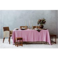 Rosa Leinen Tischdecke - Natur Reine Weihnachts Elegante Tisch Hell Lila von MyDearLinen