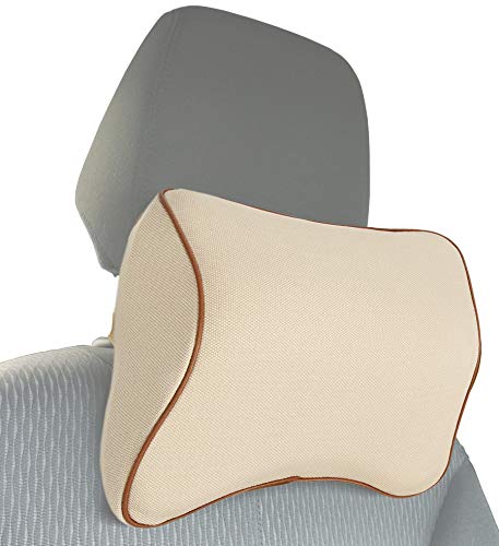 MyGadget Auto Nackenkissen Kopfstütze - Kissen aus Memory Schaum Nacken Support Stütze beim Fahren - Ergonomische Autositz Nackenstütze mit abnehmbarem Bezug von MyGadget