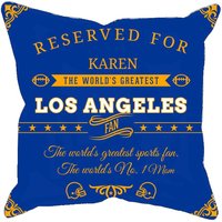 Los Angeles Personalisierte Fußball-Kissenhülle, Einzigartiges Geschenk Für Nfl-Fans, Weltgrößter Fan-Kissenbezug von MyRedHotDeals