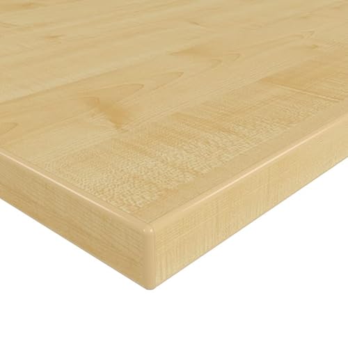 MySpiegel.de Tischplatte Holz Zuschnitt nach Maß Beschichtete Holzdekorplatte Ahorn Natur in 19mm Stärke (100 x 70 cm, Ahorn Natur) von MySpiegel.de