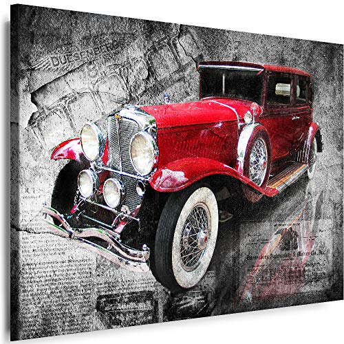 Myartstyle - Bilder Auto Duesenberg 60 x 40 cm Leinwandbilder XXL - 1 Teilige Wandbilder Oldtimer Kunstdrucke w-a-2024-9 von Myartstyle