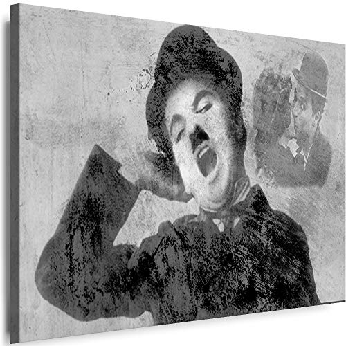 Myartstyle - Bilder Charlie Chaplin 60 x 40 cm Leinwandbilder XXL - 1 Teilige Wandbilder Film Popular Movies Kunstdrucke w-P-2020-69 von Myartstyle