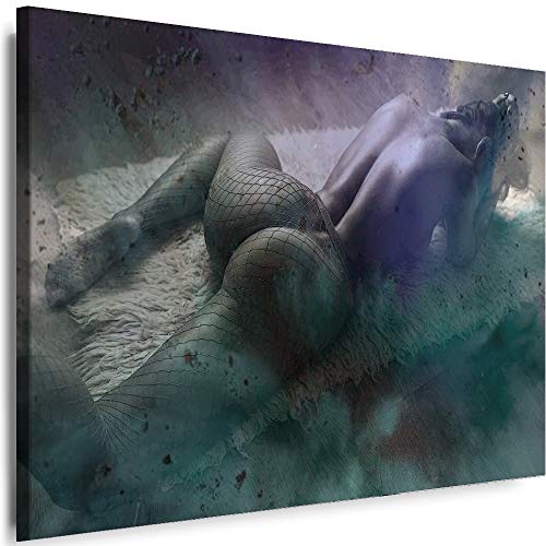 Myartstyle - Bilder Erotik Frau 60 x 40 cm Leinwandbilder XXL - 1 Teilige Wandbilder Akt Sexy Girl Modern Kunstdrucke w-a-2025-25 von Myartstyle