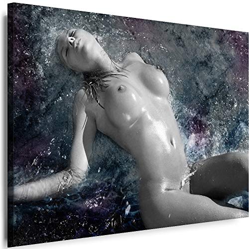 Myartstyle - Bilder Erotik Frau 60 x 40 cm Leinwandbilder XXL - 1 Teilige Wandbilder Akt Sexy Girl Modern Kunstdrucke w-a-2025-31 von Myartstyle