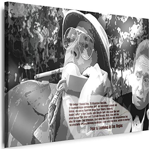 Myartstyle - Bilder Fear and Loathing In Las Vegas 60 x 40 cm Leinwandbilder XXL - 1 Teilige Wandbilder Film Popular Movies Kunstdrucke w-P-2020-93 von Myartstyle