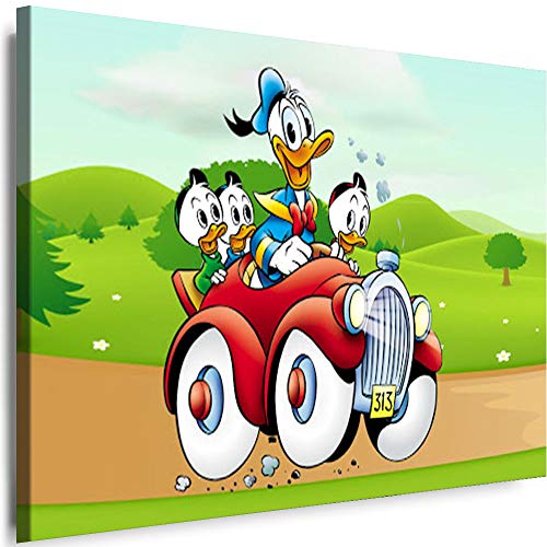 Myartstyle - Bilder Film Cartoons Tiere Kinder Donald Duck 60 x 40 cm LeinWandBilder XXL - 1 Teilige WandBilder Art 3D Modern Kunstdrucke w-a-2042-115 von Myartstyle