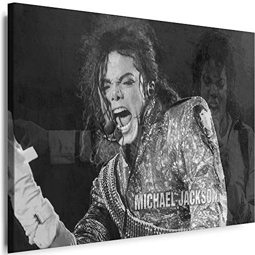 Myartstyle - Bilder Michael Jackson Band 60 x 40 cm Leinwandbild XXL - Wandbild 1 Teilig - Gerahmter Kunstdruck Musik w-s-2023-145 von Myartstyle